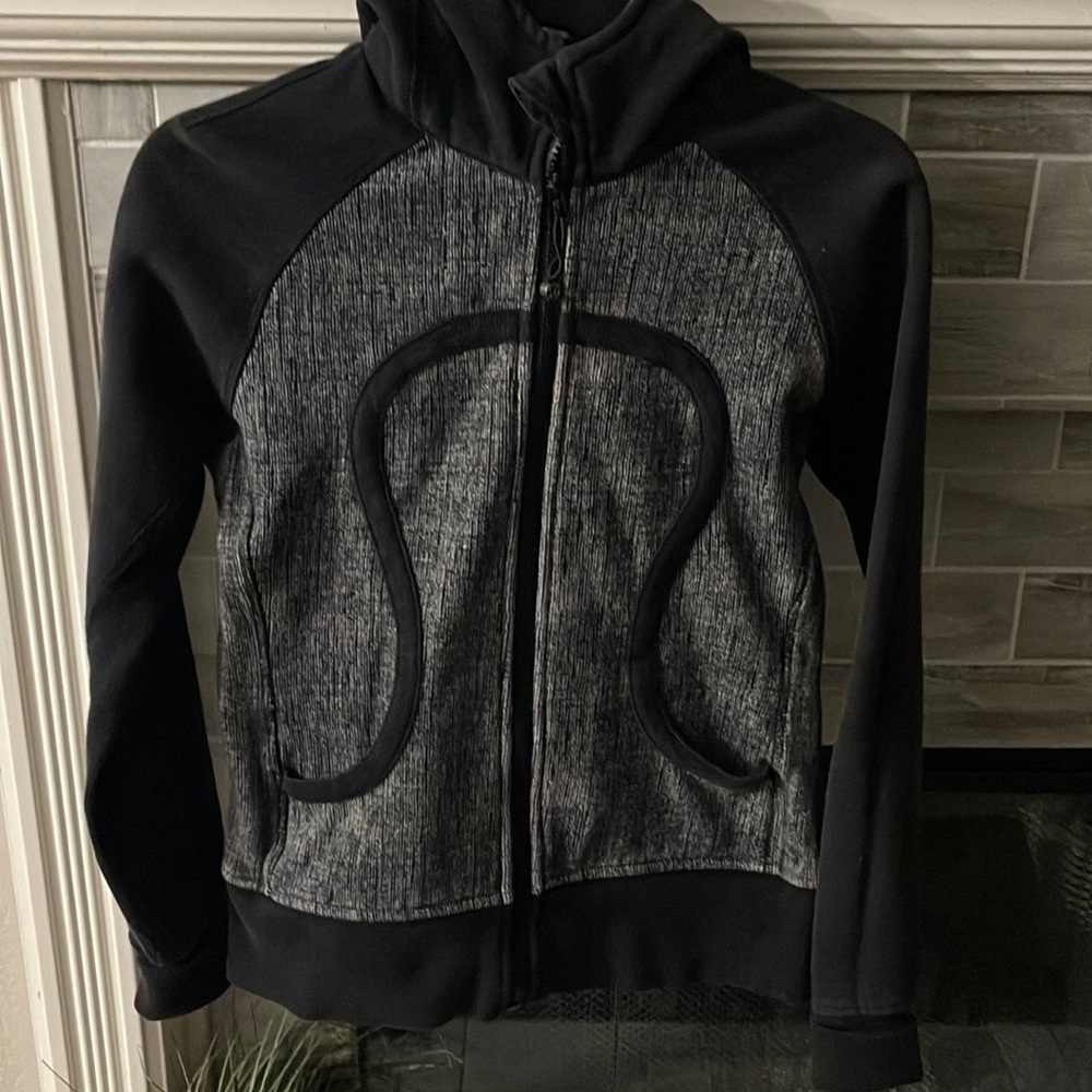 Lululemon Scuba Hoodie II Burlap Texture Grey